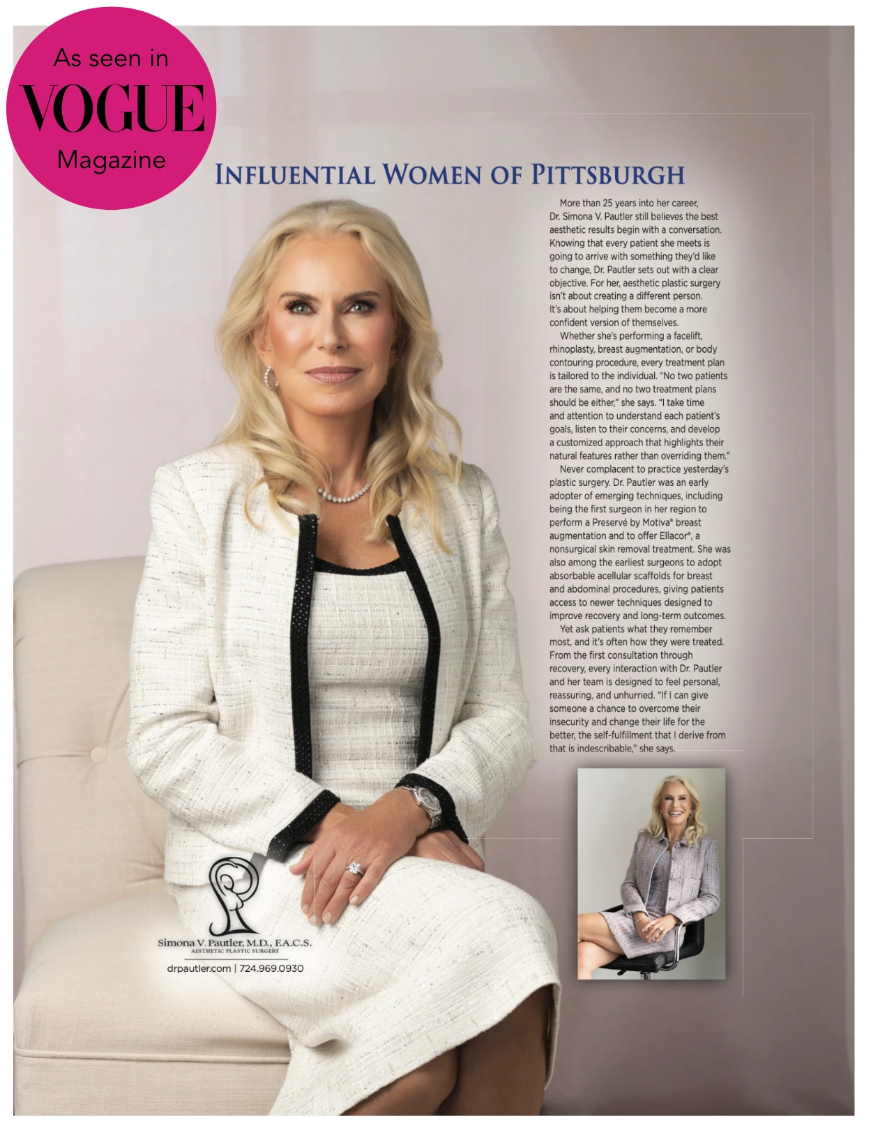 dr pautler vogue magazine feature
